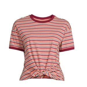 No Boundaries Juniors Ringer Stripe T-Shirt
